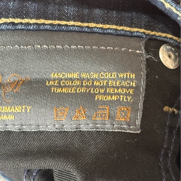 Citizens Of Humanity Ava Jeans Womens 27 Low Rise Straight Leg Dark Blue Wash - Picture 8 of 13